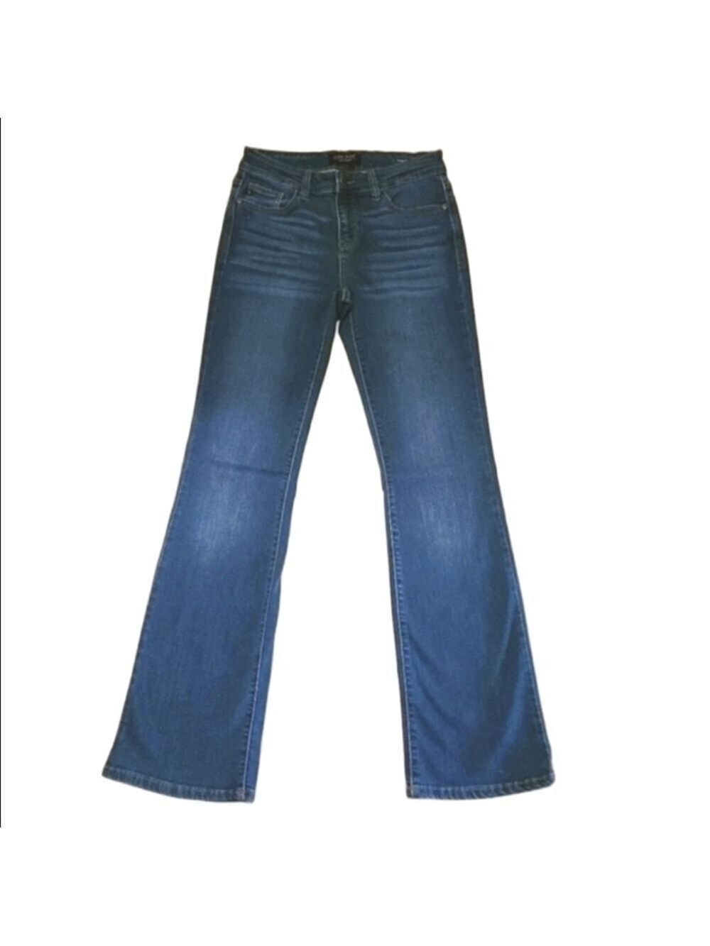 Judy Blue Bootcut Jeans Mid Rise Dark Wash Stretch Denim Straight Leg Flare 5/27